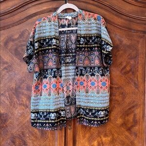La Hearts Paisley and Floral Shrug OS